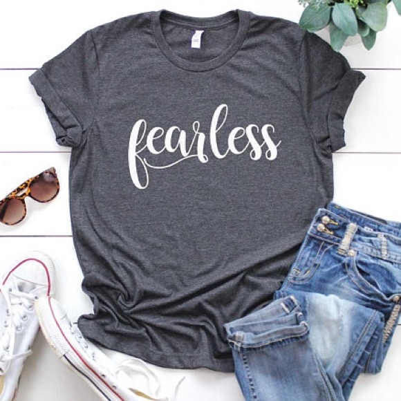 Plum Creek Boutique Tops - Fearless Graphic Tee - Short Sleeve Unisex TShirt